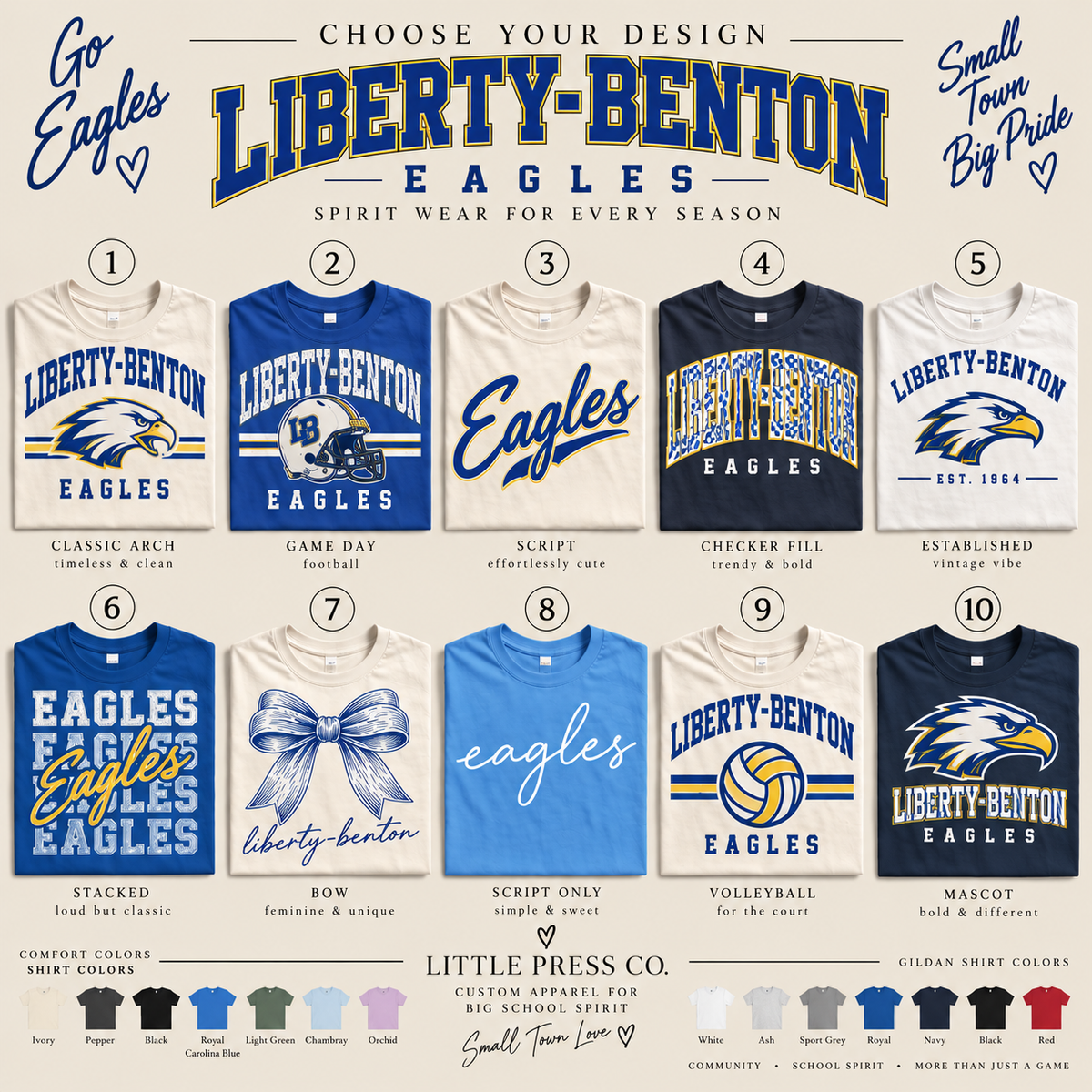Liberty Benton HS Spirit Wear ✨