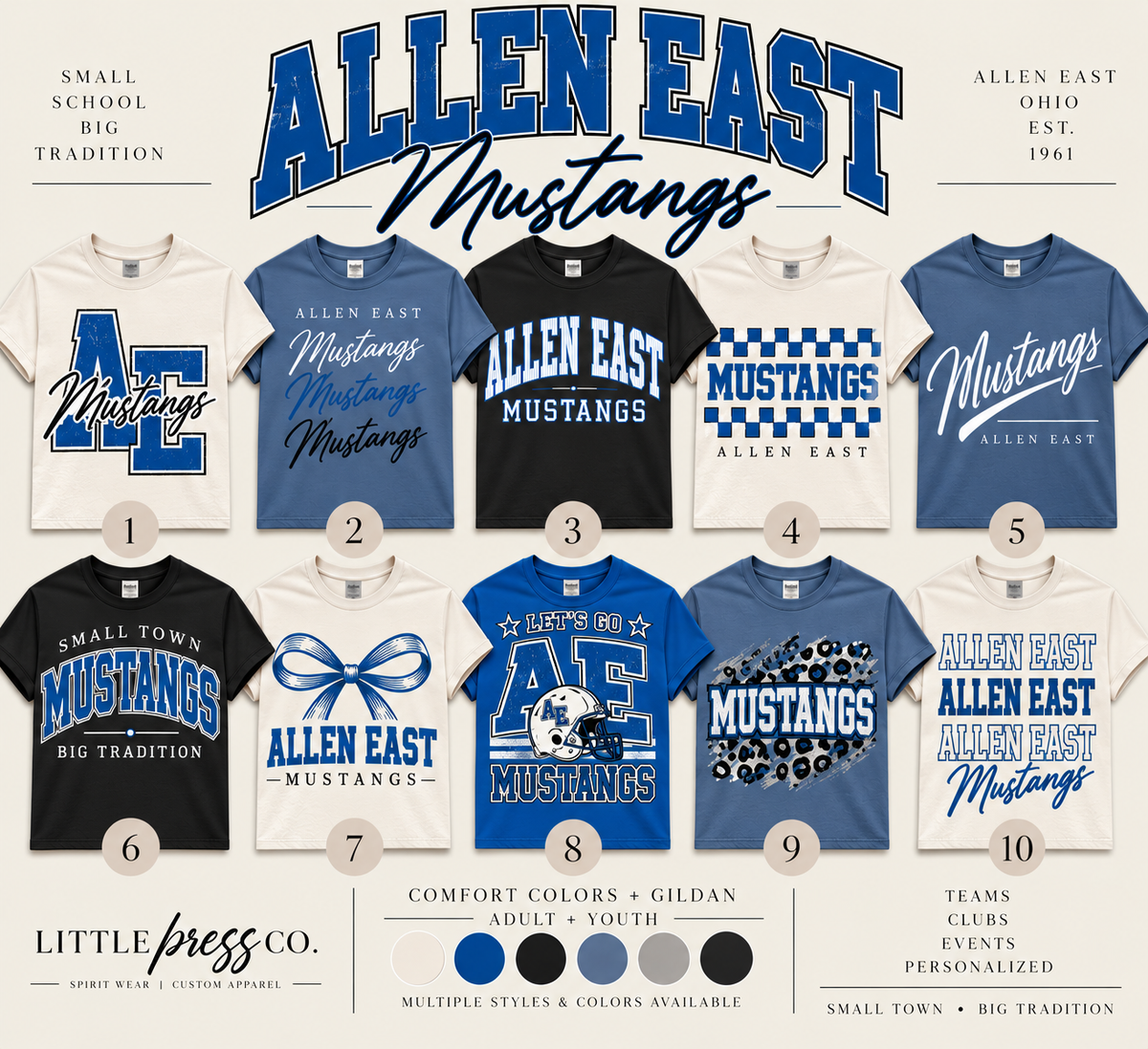 Allen East Spirit Wear ✨