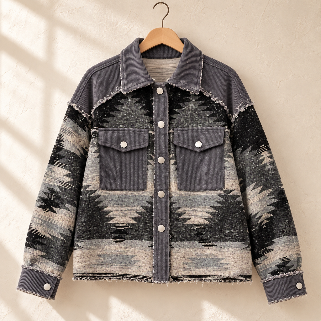 Game Day Layering Shacket — Gray