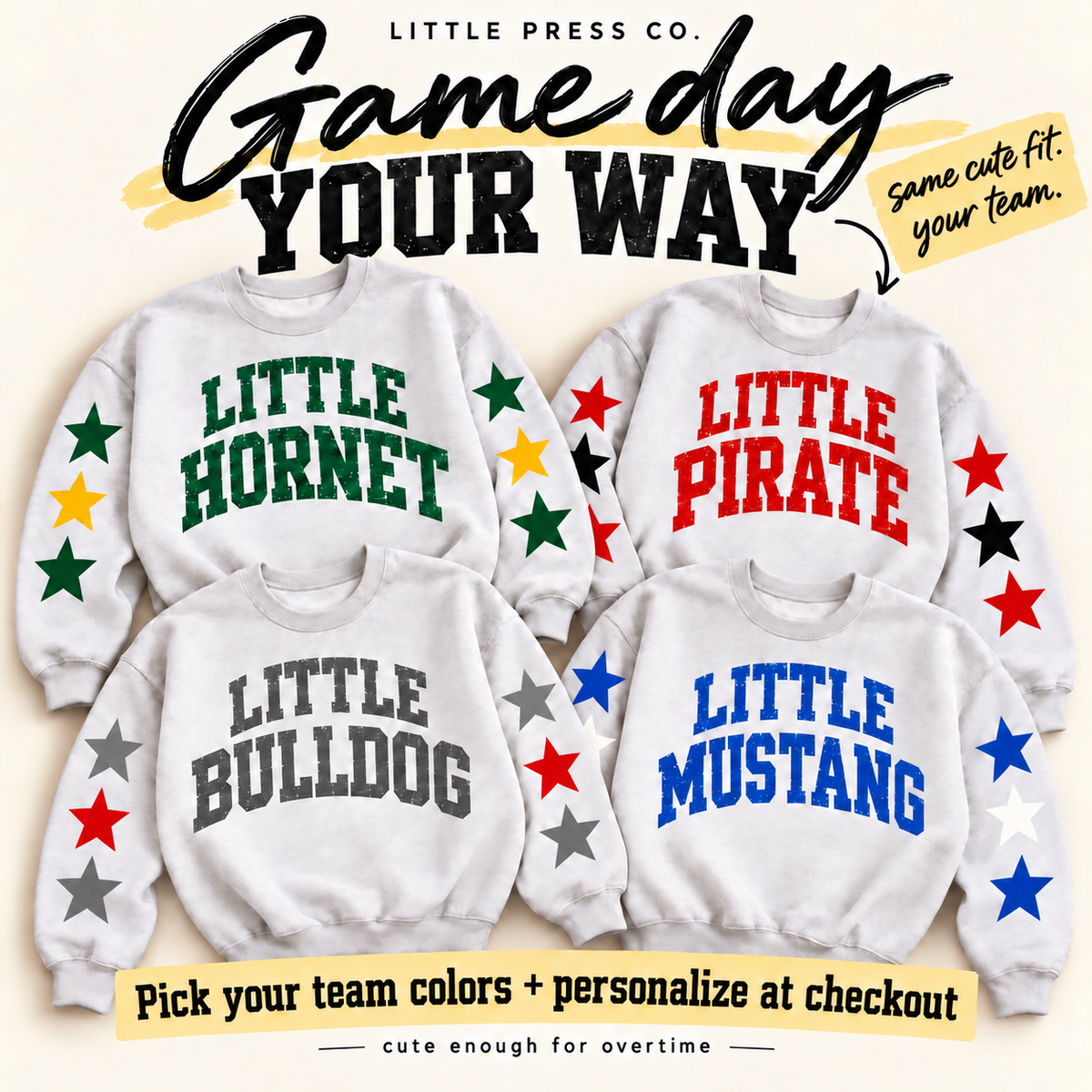 Little Mascot Crewnecks